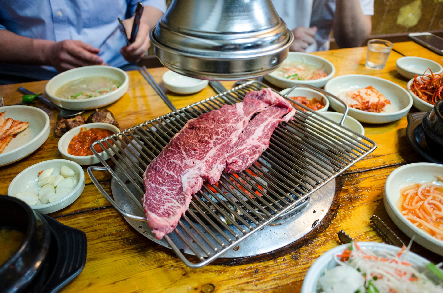 고깃집 상차림과 밑반찬